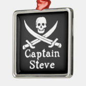 Kapitein Steve Metalen Ornament (Links)