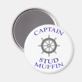 Kapitein Stud Muffin Magneet (Voorkant / Achterkant)