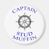 Kapitein Stud Muffin Magneet (Voorkant)