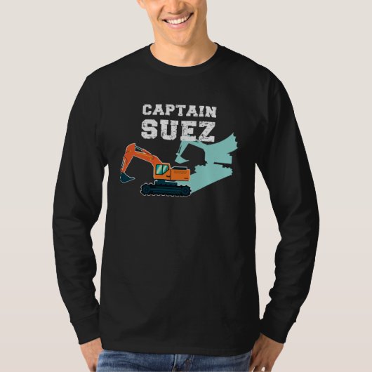 Kapitein Suez Suez kanaal Meme T-shirt (Voorkant)