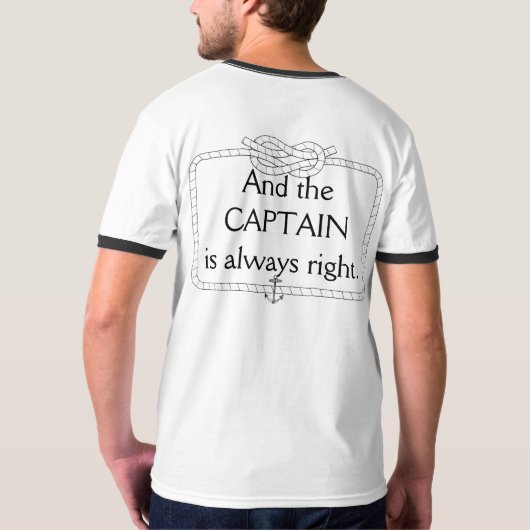 Kapitein T-shirt (Achterkant)