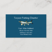 Kapitein Tarpon Vissen Boat Visitekaartje (Voorkant)