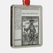 Kapitein Teach, Alias Black Beard Metalen Ornament (Rechts)