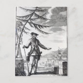 Kapitein Teach, gewoonlijk Blackbeard genoemd Briefkaart (Voorkant)