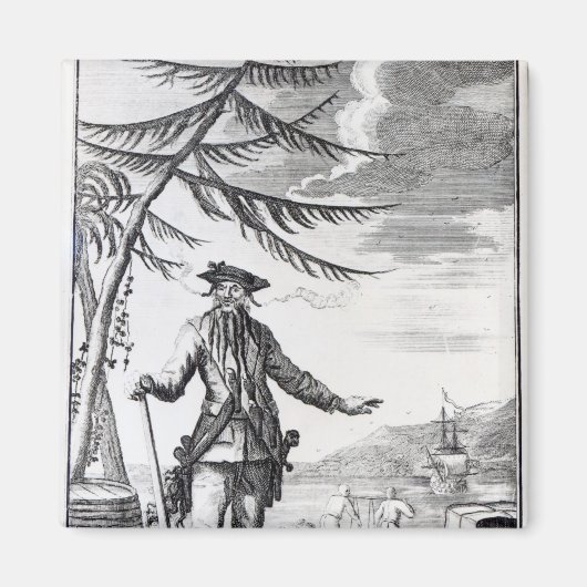 Kapitein Teach, gewoonlijk Blackbeard genoemd Magneet (Voorkant)