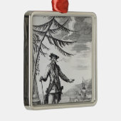 Kapitein Teach, gewoonlijk Blackbeard genoemd Metalen Ornament (Rechts)