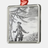Kapitein Teach, gewoonlijk Blackbeard genoemd Metalen Ornament (Links)