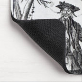 Kapitein Teach, gewoonlijk Blackbeard genoemd Muismat (Hoek)