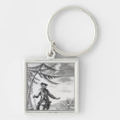 Kapitein Teach, gewoonlijk Blackbeard genoemd Sleutelhanger (Voorkant)