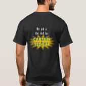 Kapitein Tedium Black T-shirt (Achterkant)