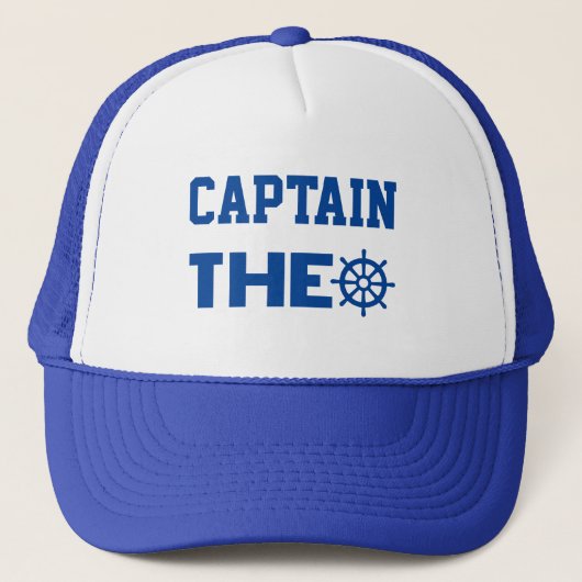 Kapitein Theo Trucker Hat Pet (Voorkant)