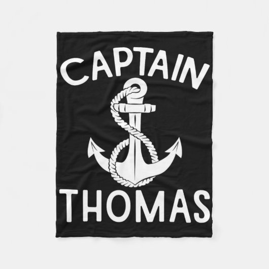 Kapitein Thomas Anker Jacht Zeilboot Schip Boot Fleece Deken (Voorkant)