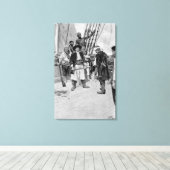 Kapitein Tongrelow nam de grootste, illustratie Canvas Afdruk (Insitu (Houten vloer))
