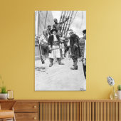 Kapitein Tongrelow nam de grootste, illustratie Canvas Afdruk (Insitu (Woonkamer))