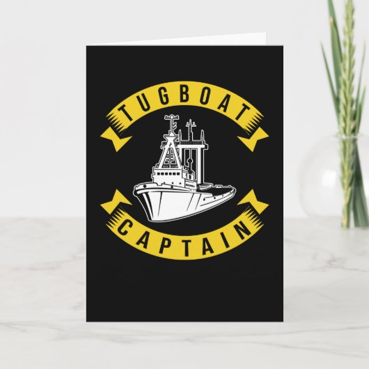Kapitein Tug Boat Kaart (Voorkant)