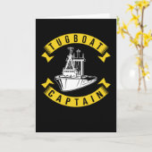 Kapitein Tug Boat Kaart (Gele Bloem)