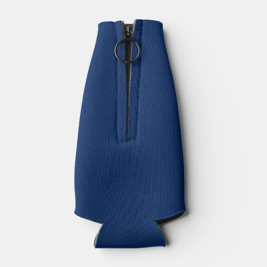 Kapitein Uw Boat Naam Anchor Gold Laurel Blue Flesjeskoeler (Achterkant)