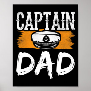 Kapitein Vader Jacht Boot Bemanning Schip Vader Pa Poster