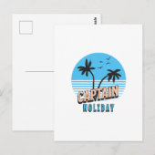 Kapitein Vakantie Briefkaart (Voorkant / Achterkant)