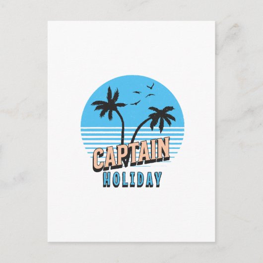 Kapitein Vakantie Briefkaart (Voorkant)