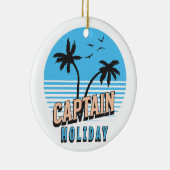 Kapitein Vakantie Keramisch Ornament (Rechts)