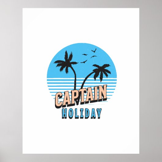 Kapitein Vakantie Poster (Voorkant)