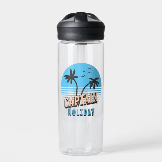 Kapitein Vakantie Waterfles (Voorkant)