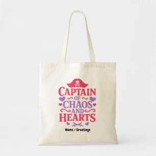 Kapitein van Chaos en Piratenhart Grafisch Tote Bag