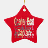 Kapitein van charter Extraordinaire Keramisch Ornament (Achterkant)