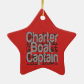 Kapitein van charter Extraordinaire Keramisch Ornament (Achterkant)