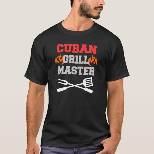 Kapitein van Cuban Grill (OP DARK) T-shirt (Voorkant)