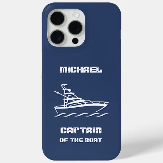 Kapitein van de boot (aanpasbaar) Case-Mate iPhone case (Achterkant)