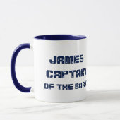 Kapitein van de boot (aanpasbare) Mok (Links)