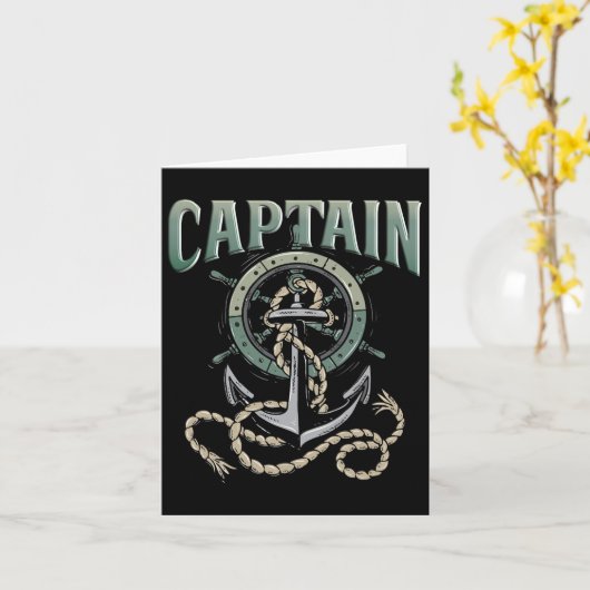 Kapitein van de boot kaart (Gele Bloem)