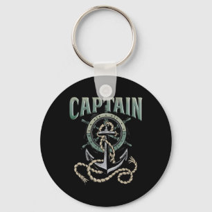 Kapitein van de boot sleutelhanger