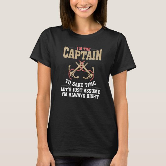 Kapitein van de boot t-shirt (Voorkant)