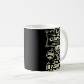 Kapitein van de boot T-shirt Boating lover geschen Koffiemok (Voorkant rechts)