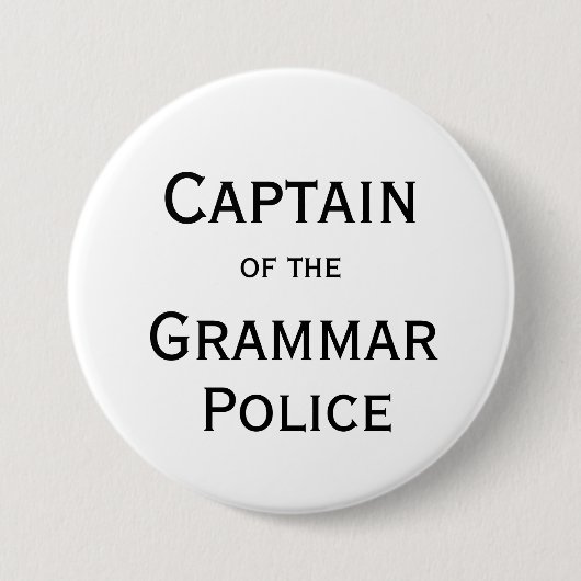 Kapitein van de Button van de politie van Grammar (Voorkant)