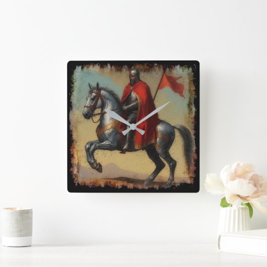 Kapitein van de Guard Ridder en Paard Vierkante Klok (Huis)