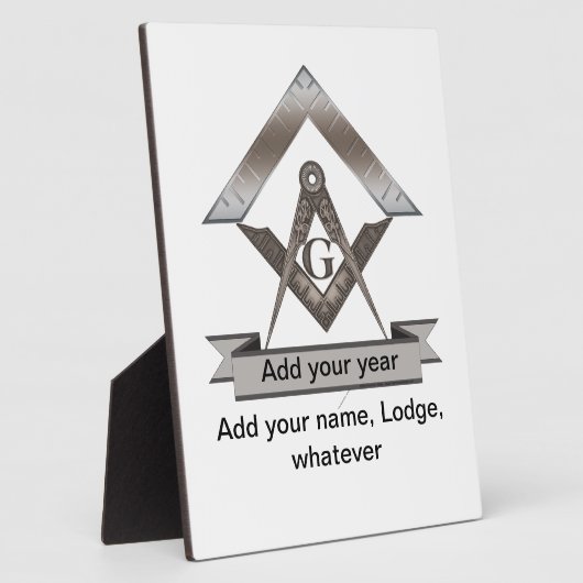 Kapitein van de Lodge Fotoplaat (Zijkant)