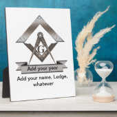 Kapitein van de Lodge Fotoplaat (Zijkant)