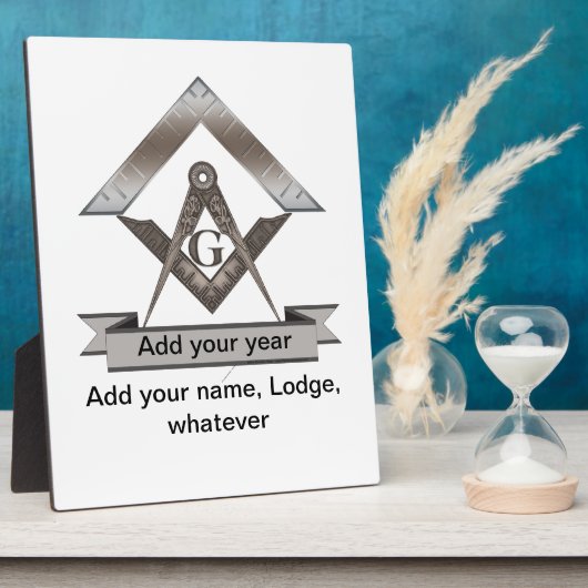 Kapitein van de Lodge Fotoplaat (Zijkant)