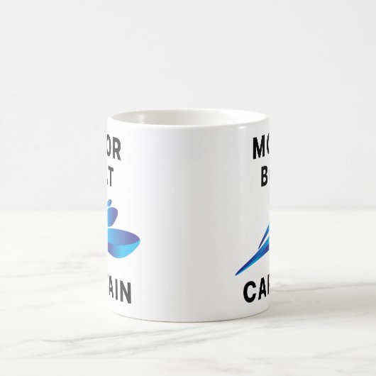 kapitein van de motorboot koffiemok (Center)