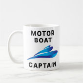 kapitein van de motorboot koffiemok (Links)
