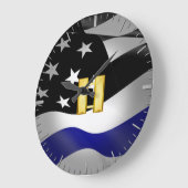 Kapitein van de politie van Thin Blue Line Grote Klok (Hoek)