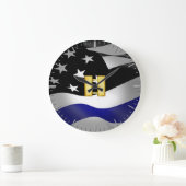 Kapitein van de politie van Thin Blue Line Grote Klok (Huis)