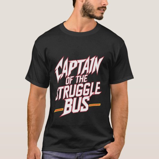 Kapitein van de strijdbus - t-shirt (Voorkant)