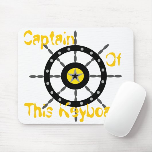 Kapitein van dit toetsenbord muismat (Met muis)