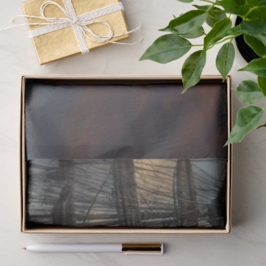 Kapitein van het pinguïnschip Decoupage | nautisch Tissuepapier (Geschenk)