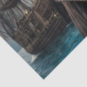 Kapitein van het pinguïnschip Decoupage | nautisch Tissuepapier (Detail)